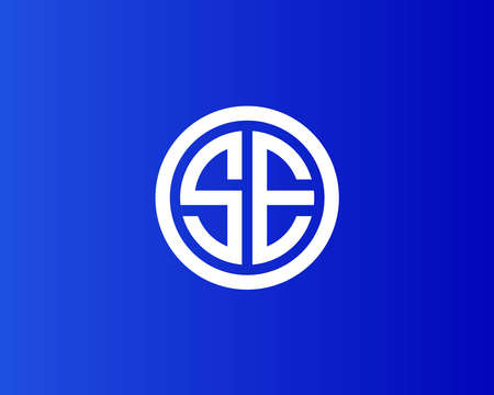 SE ES Logo design vector templateのイラスト素材