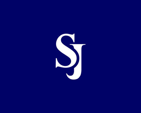 SJ JS Logo design vector templateのイラスト素材