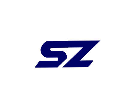 SZ ZS logo design vector templateのイラスト素材