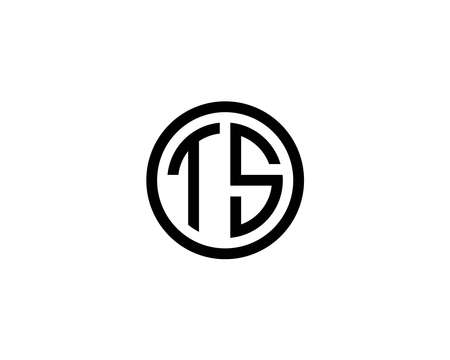 TS ST logo design vector templateのイラスト素材