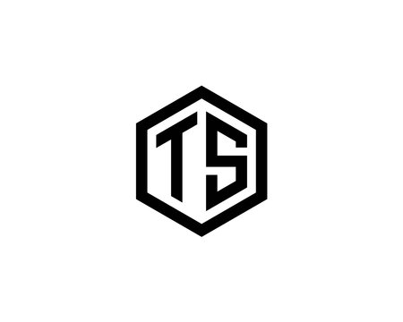 TS ST logo design vector templateのイラスト素材