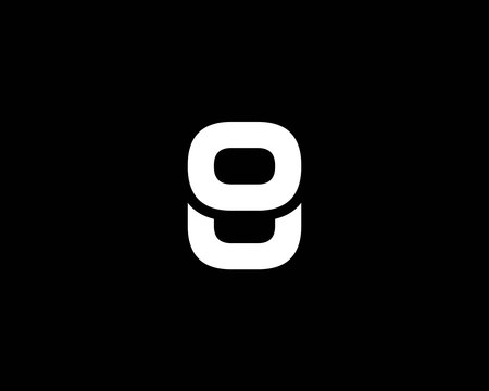 UO OU logo design vector template