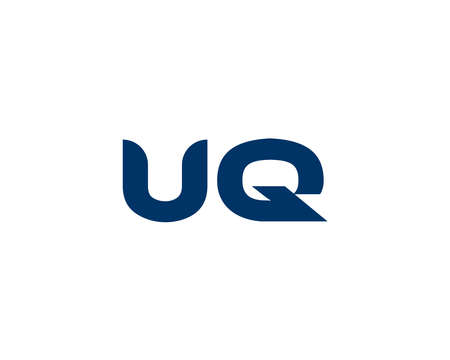 UQ QU logo design vector templateのイラスト素材
