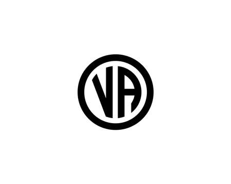 VA AV logo design vector templateのイラスト素材