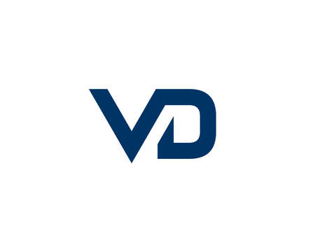 VD DV logo design vector templateのイラスト素材