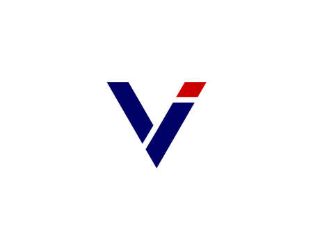 VI VI Logo design vector templateのイラスト素材