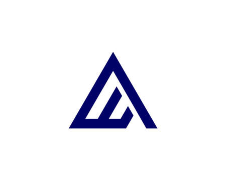 WA AW logo design vector templateのイラスト素材