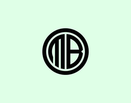WB BW Logo design vector templateのイラスト素材