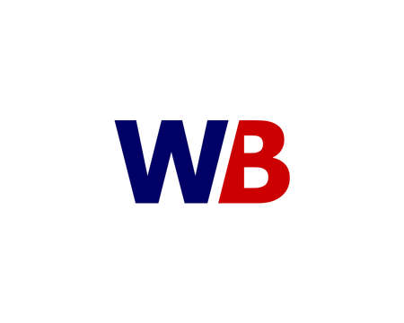 WB Logo design vector templateのイラスト素材