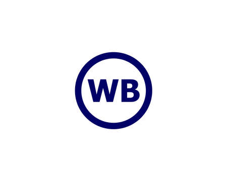 WB BW Logo design vector templateのイラスト素材