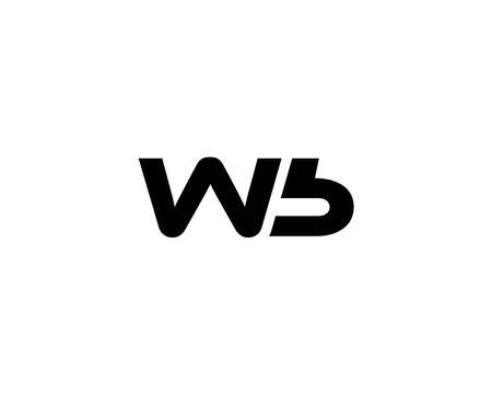 WB BW Logo design vector templateのイラスト素材