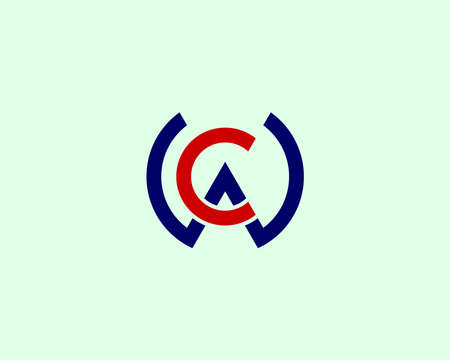 WC CW logo design vector templateのイラスト素材