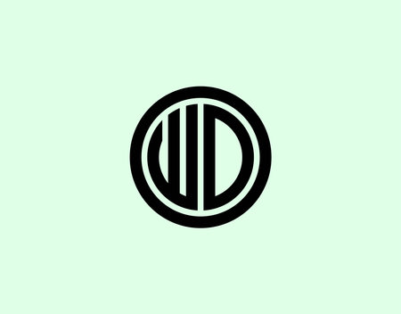 WD DW logo design vector templateのイラスト素材