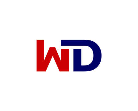 WD DW logo design vector templateのイラスト素材