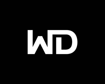 WD DW logo design vector templateのイラスト素材
