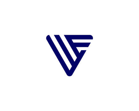 WE EW logo design vector templateのイラスト素材