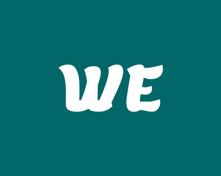 WE EW logo design vector templateのイラスト素材