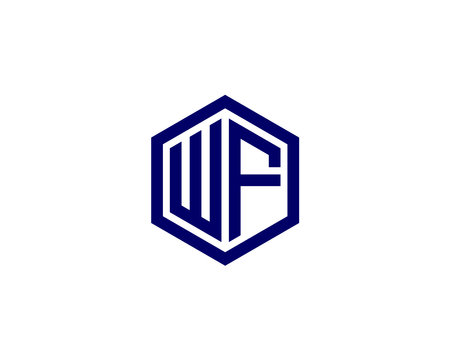 WF FW logo design vector templateのイラスト素材