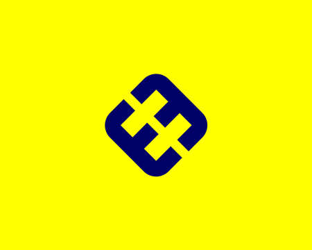 WH HW logo design vector templateのイラスト素材