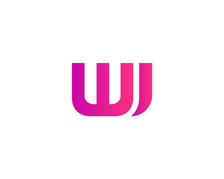WI IW logo design vector templateのイラスト素材