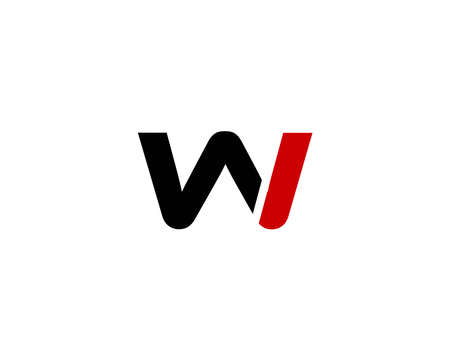 WI IW logo design vector templateのイラスト素材