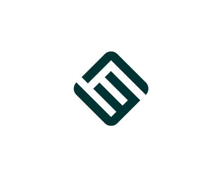 WL LW logo design vector templateのイラスト素材