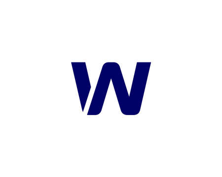 WN NW logo design vector templateのイラスト素材