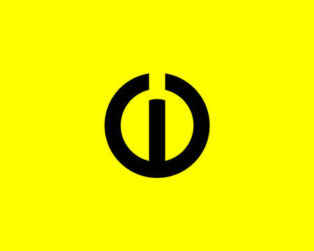 WO OW logo design vector templateのイラスト素材