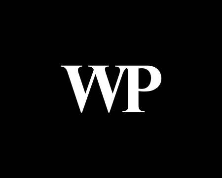 WP PW logo design vector templateのイラスト素材