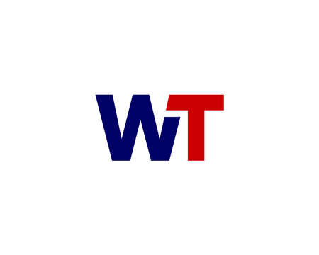 WT TW Logo design vector templateのイラスト素材