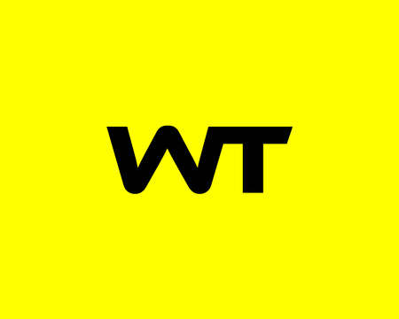 WT TW Logo design vector templateのイラスト素材