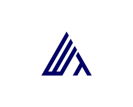 WT TW Logo design vector templateのイラスト素材