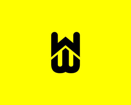 WW W logo design vector templateのイラスト素材
