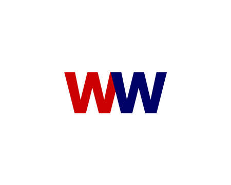 WW W logo design vector templateのイラスト素材