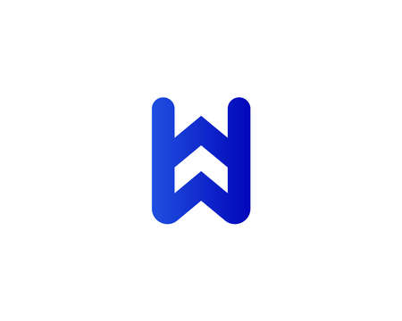 WW W logo design vector templateのイラスト素材