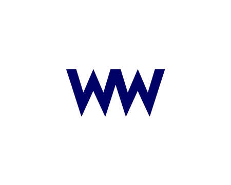 WW W logo design vector templateのイラスト素材