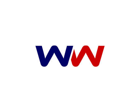 WW W logo design vector templateのイラスト素材