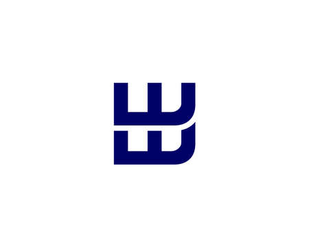 WW W logo design vector templateのイラスト素材