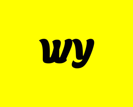 WY YW Logo design vector templateのイラスト素材