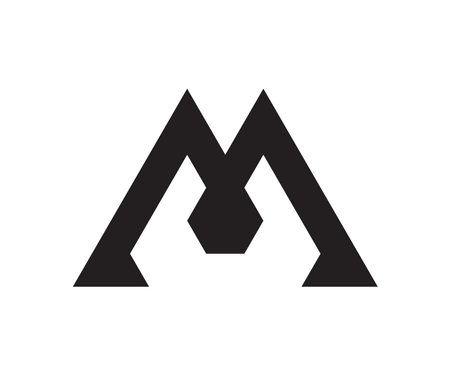 Initial letter mw logo or wm logo vector design template.のイラスト素材
