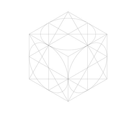 Geometric polygonal element for your design. Vector illustration.のイラスト素材