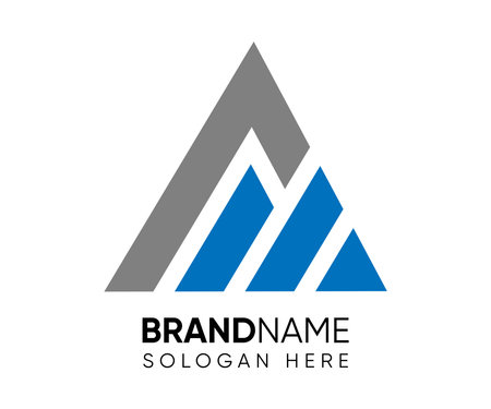 A M Letter Logo Template vector icon illustration designのイラスト素材