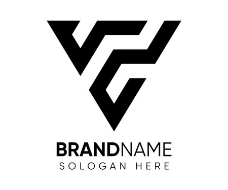 V D logo design vector templateのイラスト素材