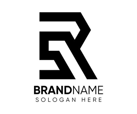 R S logo design vector templateのイラスト素材