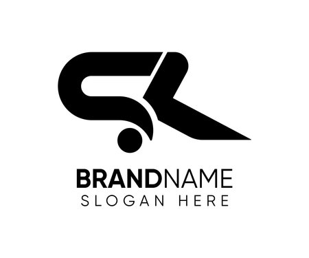 S K logo design vector templateのイラスト素材
