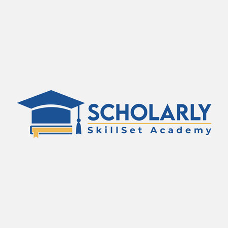 School logo design template. Graduation cap and diploma. Vector illustration.のイラスト素材