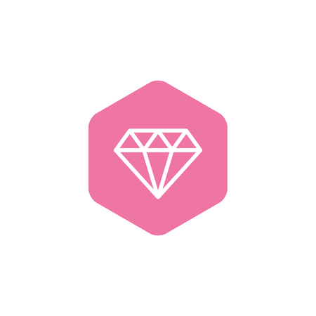 Hexagon Diamond Symbol. Creative designのイラスト素材