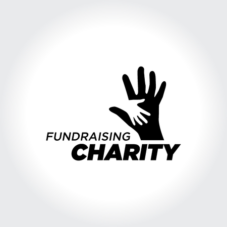 Helping People. Charity and Fundraising illustration Conceptのイラスト素材