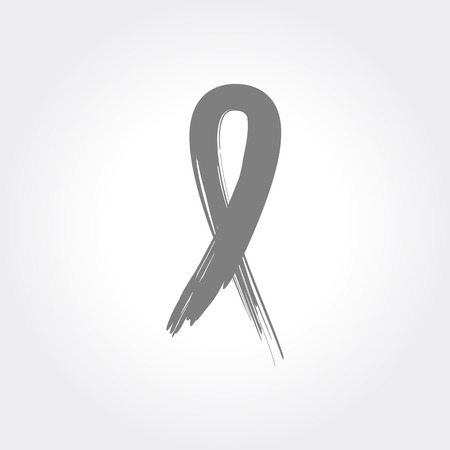 Awareness ribbon icons. Custom Hand Drawn Vector illustrationのイラスト素材