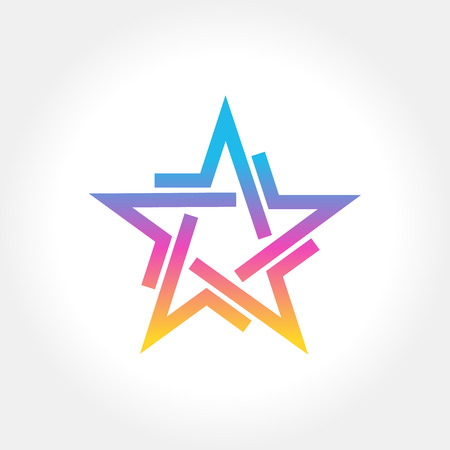 Colorful Star designのイラスト素材